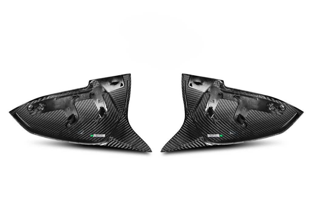 V Style Pre-Preg Carbon Fibre Replacement Mirror Covers for BMW 3 Series F30 F31 F34 F35 13-19