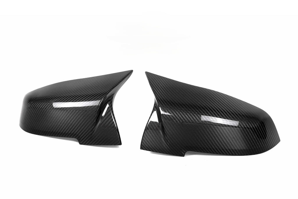 V Style Pre-Preg Carbon Fibre Replacement Mirror Covers for BMW 3 Series F30 F31 F34 F35 13-19