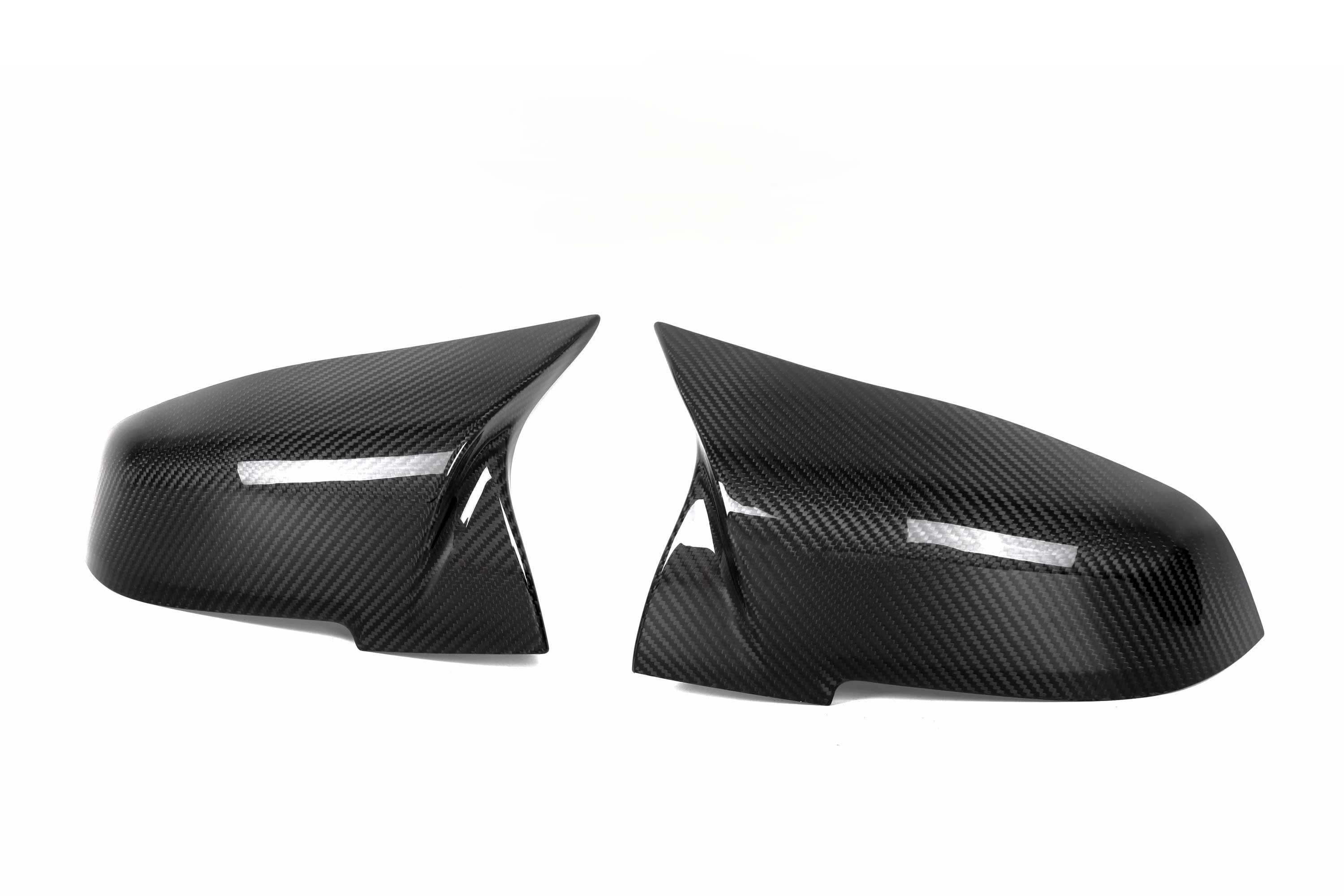 V Style Pre-Preg Carbon Fibre Replacement Mirror Covers for BMW 3 Series F30 F31 F34 F35 13-19