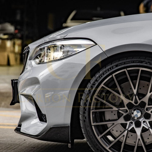 CF Style Pre-Preg Carbon Fibre Front Splitter for BMW F87 M2C 19-22