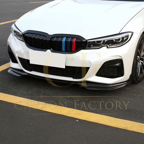 DS Style Pre-Preg Carbon Fibre Front Splitter for BMW G20 G21 G28 3 Series Pre-LCI M Sport 19-22