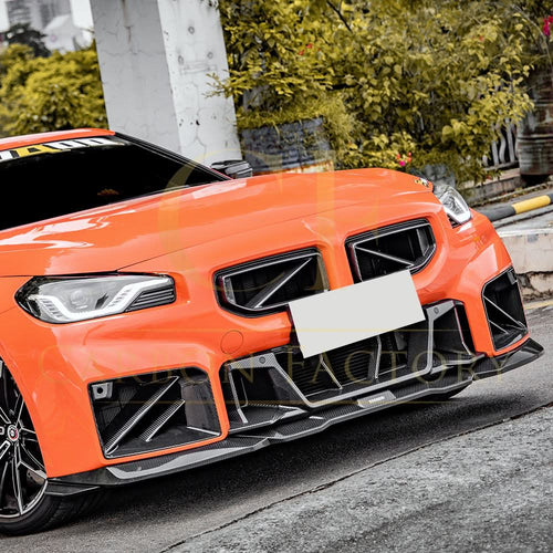 DS Style Pre-Preg Carbon Fibre Front Splitter for BMW G87 M2 23-Present