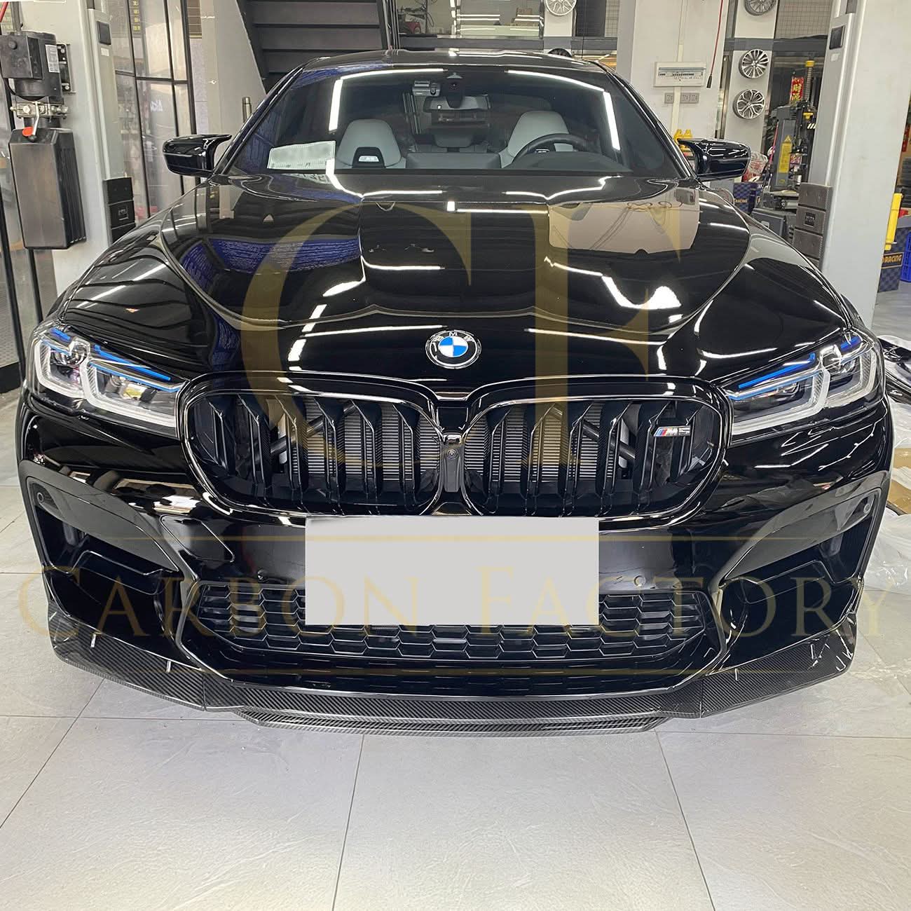 MP Style Pre-Preg Carbon Fibre Front Splitter for BMW F90 M5 LCI 21-24