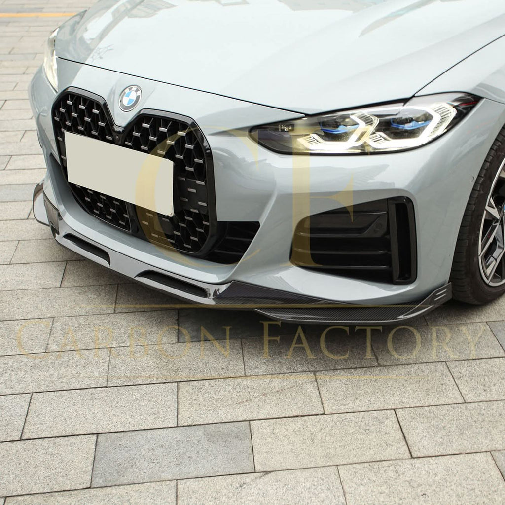 SQ Style Pre-Preg Carbon Fibre Front Splitter for BMW G26 4 Series Gran Coupe i4 21-26