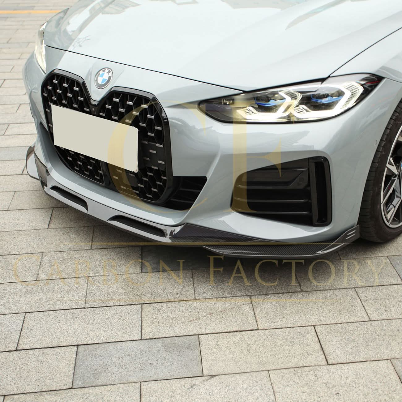 SQ Style Pre-Preg Carbon Fibre Front Splitter for BMW G26 4 Series Gran Coupe i4 21-26