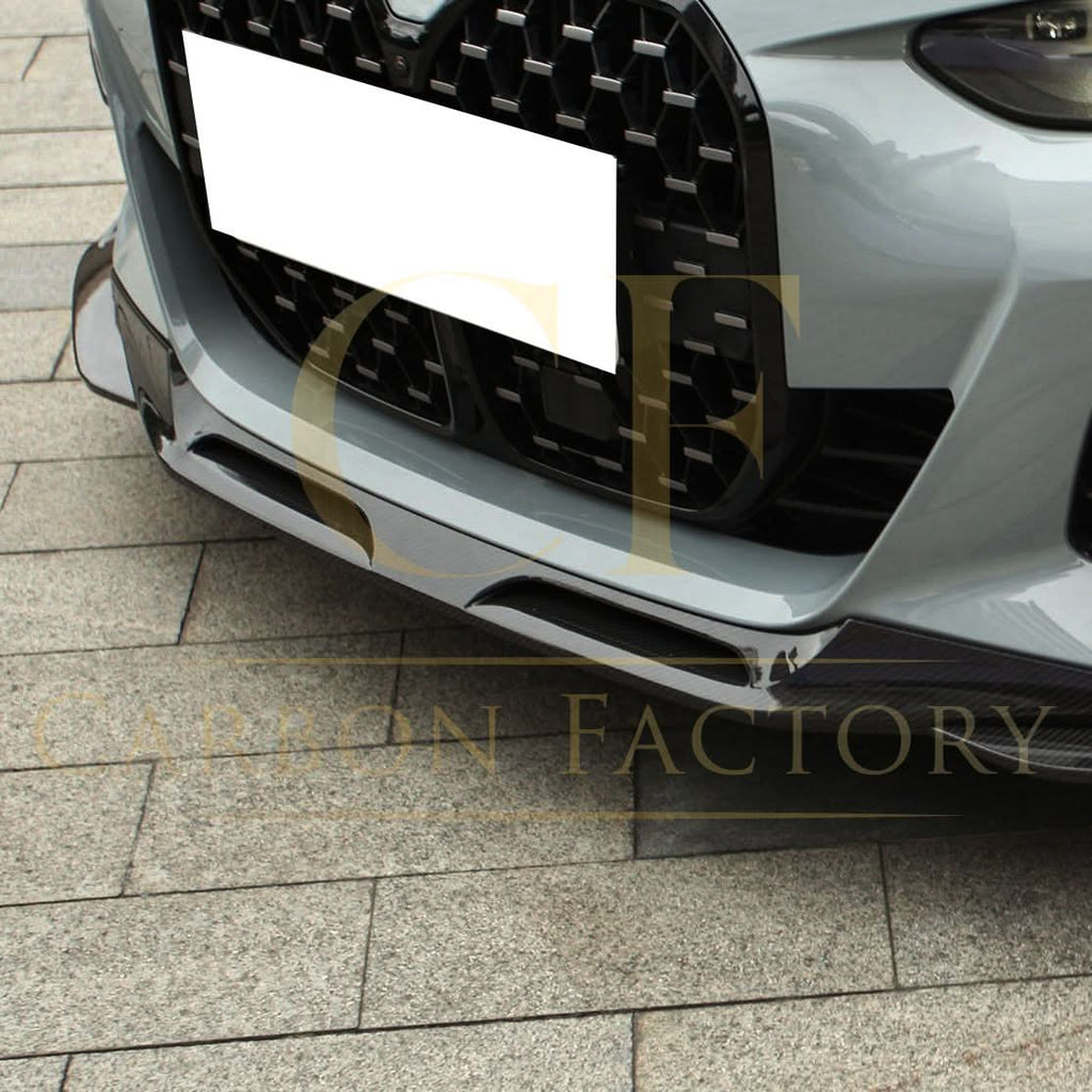 SQ Style Pre-Preg Carbon Fibre Front Splitter for BMW G26 4 Series Gran Coupe i4 21-26