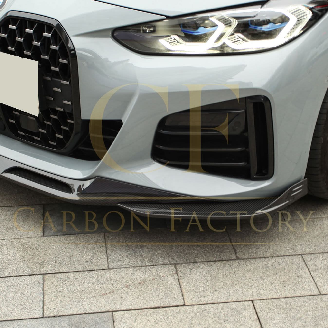 SQ Style Pre-Preg Carbon Fibre Front Splitter for BMW G26 4 Series Gran Coupe i4 21-26
