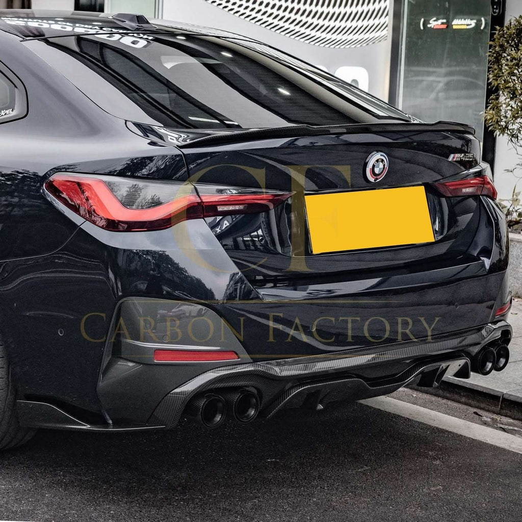 CF Style Pre-Preg Carbon Fibre Boot Spoiler for BMW G26 4 Series Gran Coupe i4 20-26