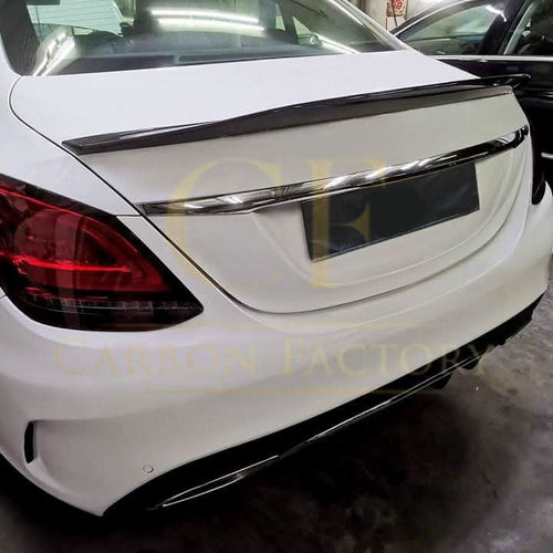 DS Style Pre-Preg Carbon Fibre Boot Spoiler for Mercedes Benz W205 C Class Saloon 15-21