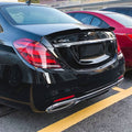 X Style Pre-Preg Carbon Fibre Boot Spoiler for Mercedes Benz W222 S Class Saloon 14-20