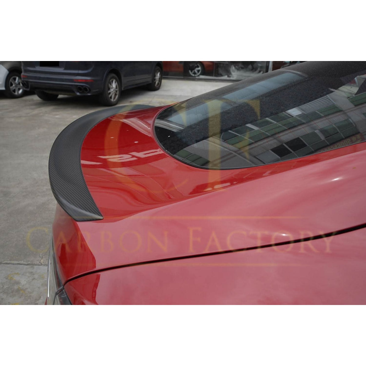 Performance Style Matt Carbon Fibre Boot Spoiler for Tesla Model S 13-Present