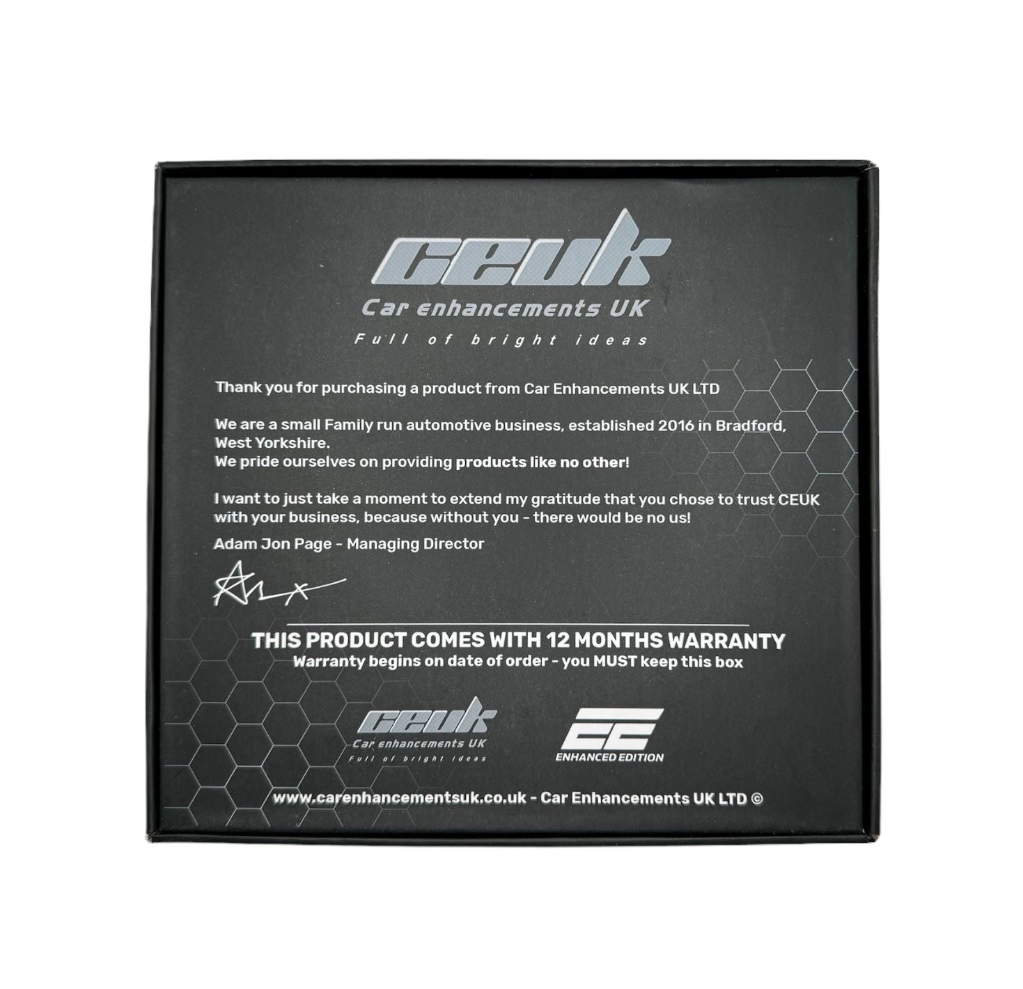 H7 LED Bulb V3 – CEUK Enhanced Edition | 6000K Ice White + Tint Kit | 12,000Lm (477 / PX26d)